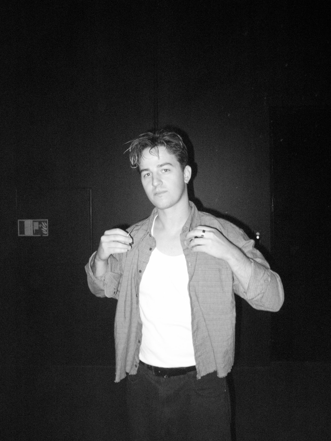 Jake Richardson, photographed backstage